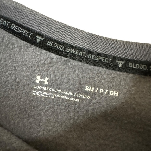 Under Armour Project Rock Blood, Sweat Respect Sweatshirt crewneck women’s small - Picture 6 of 11
